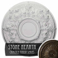 Hand-Painted Stone Hearth Crackle Ceiling Medallion T75781