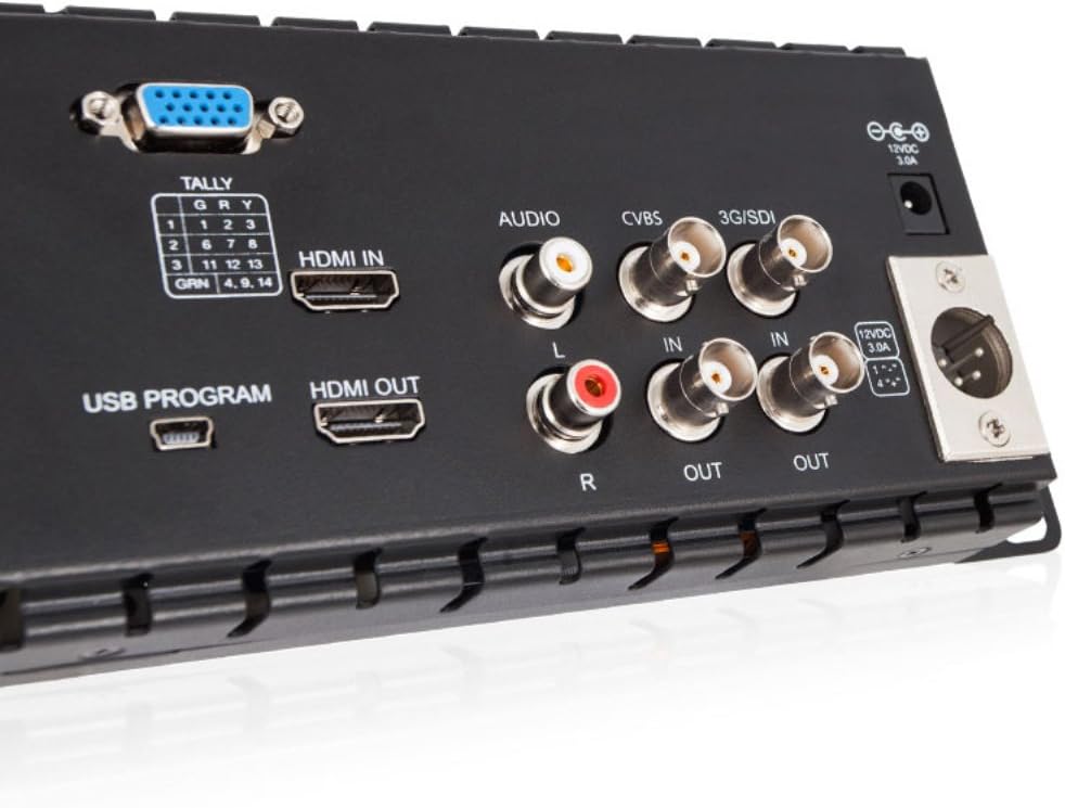 Triple 5 Inch 2RU 800×480 Broadcast LCD Rack Mount Monitor with 3G-SDI, HDMI, AV Input and Output P78604