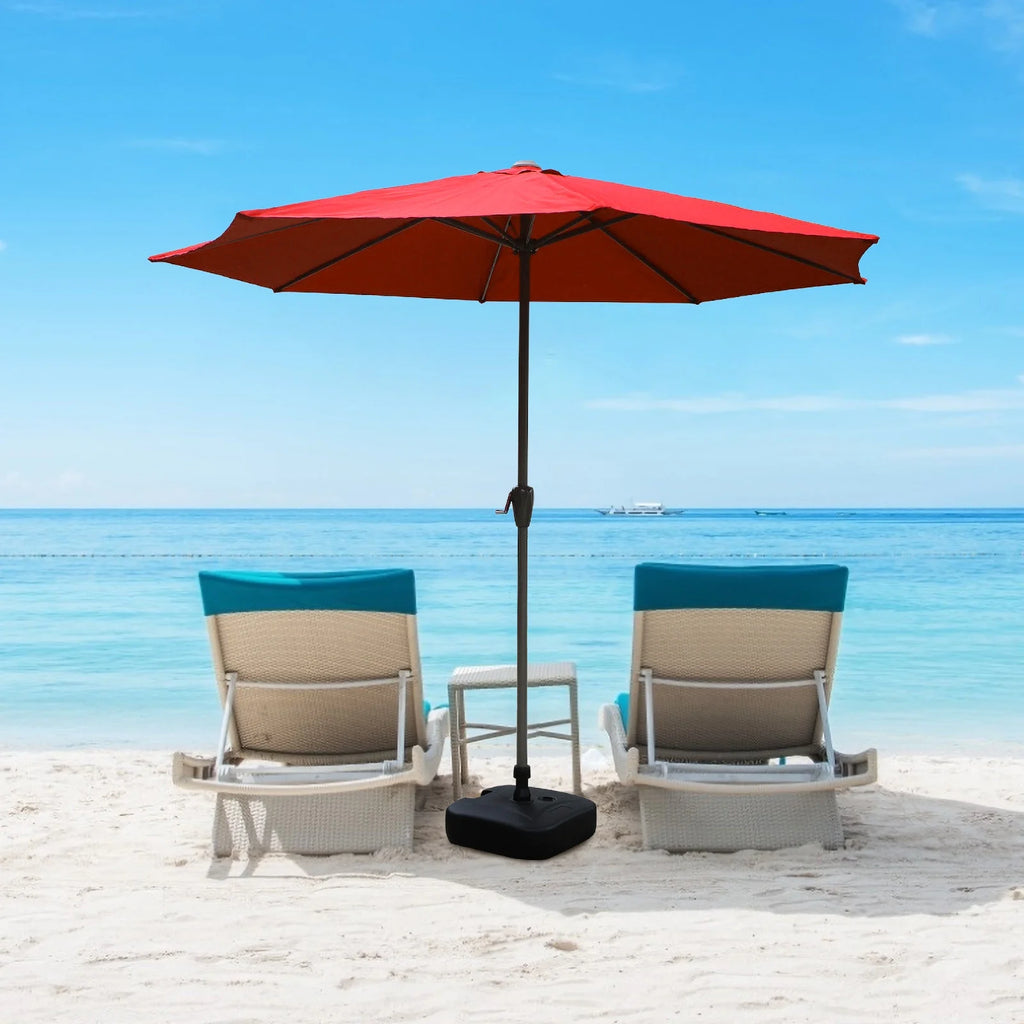 Red 6 Rib Umbrella Table Umbrella V492982