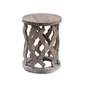 Carved Teak Wood Accent Table Y5005