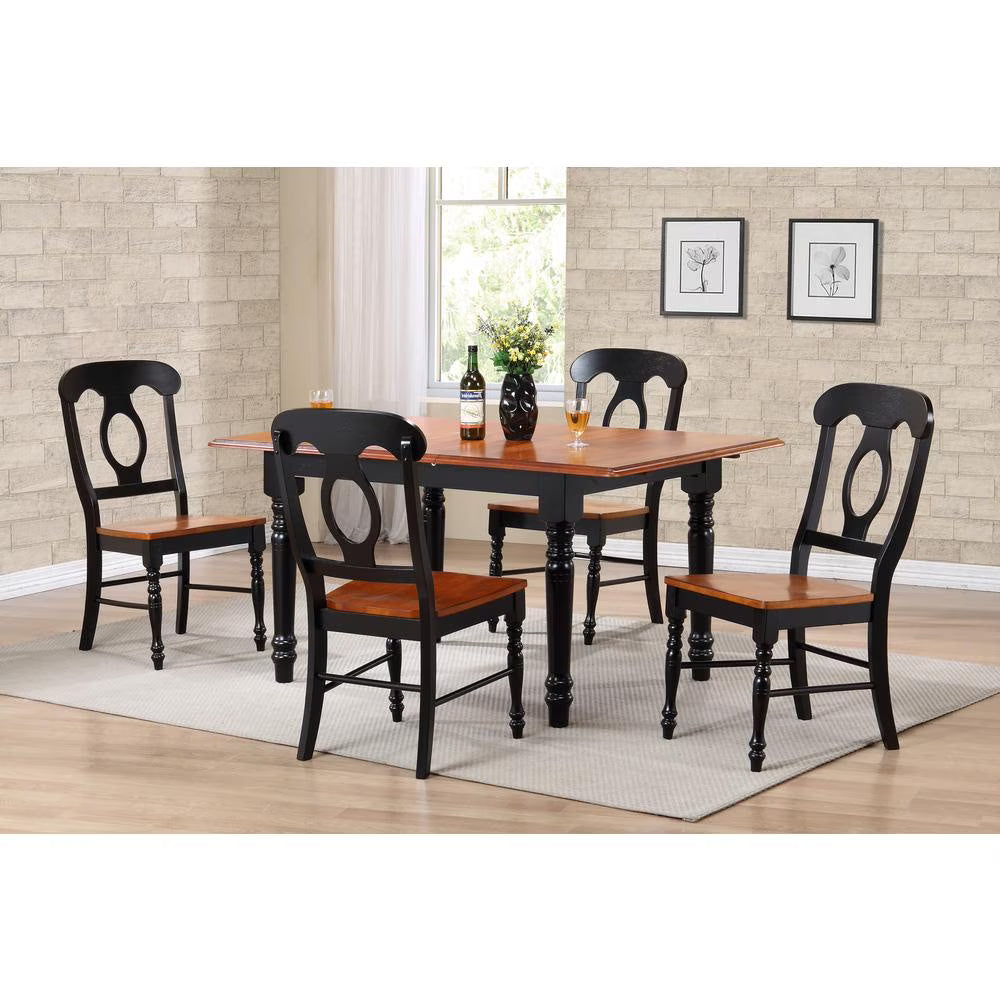 Black Cherry Wood Dining Chair (Set of 2) Q7900