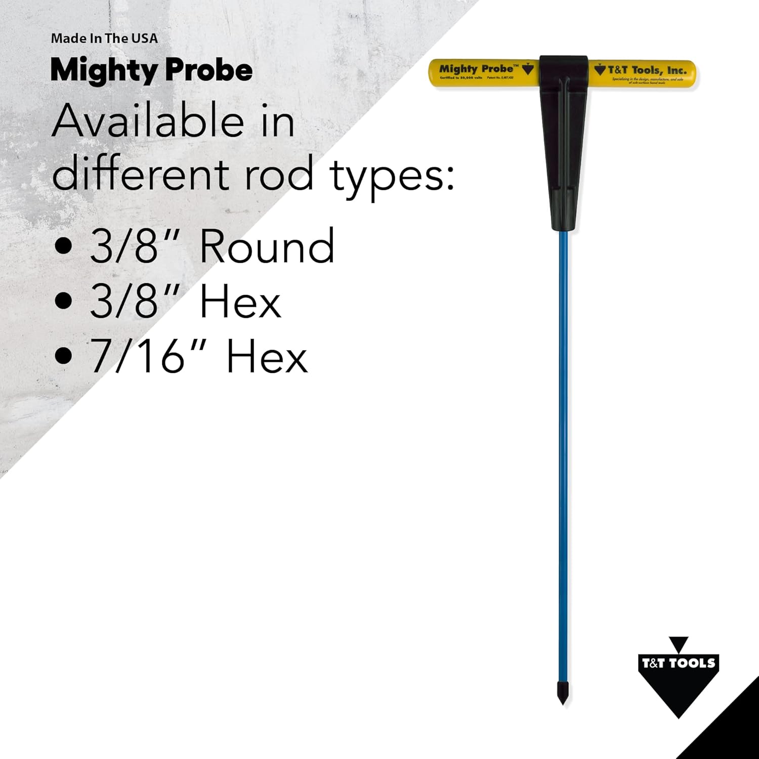 48-Inch Metal Soil Probe, 3/8 Metal Round Rod, Four Pack M746740