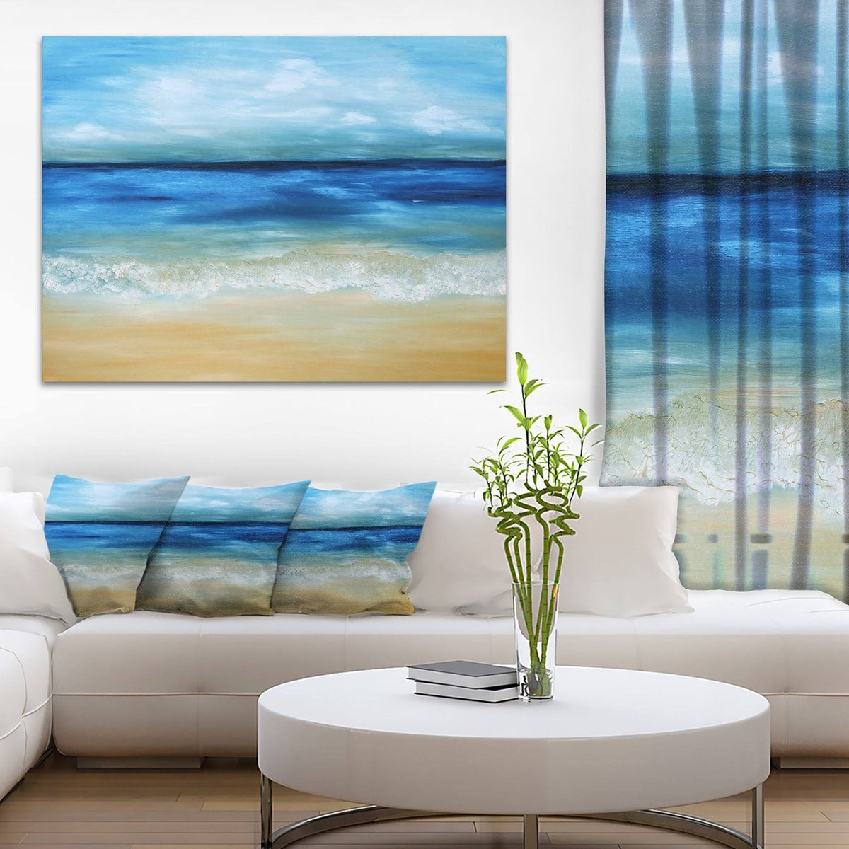 Seascape Canvas Print 32 in. Wide x 16 in. High P397