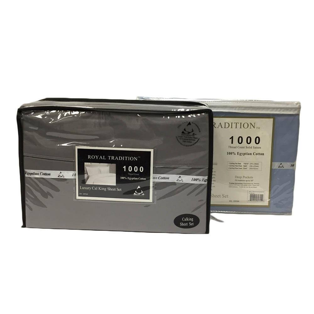 1000 Thread Count Sheets - Heavy Luxury California King Sage N164