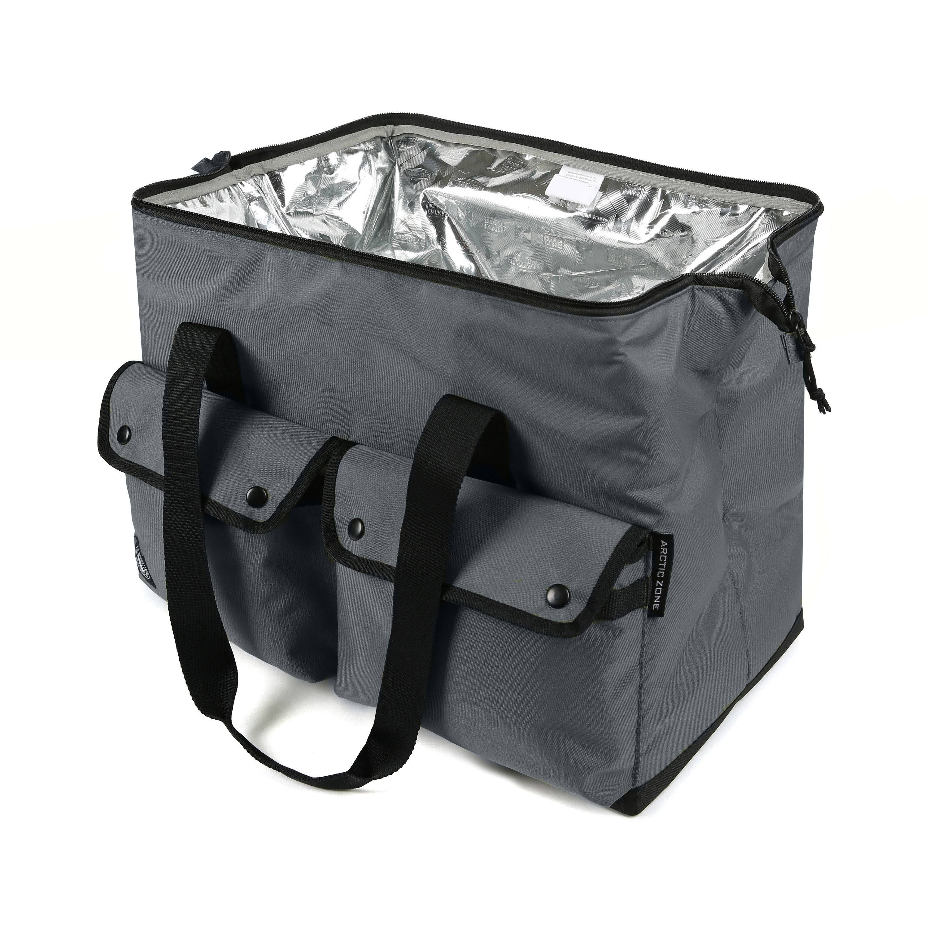 50 Can Insulated Picnic Satchel Gray U156