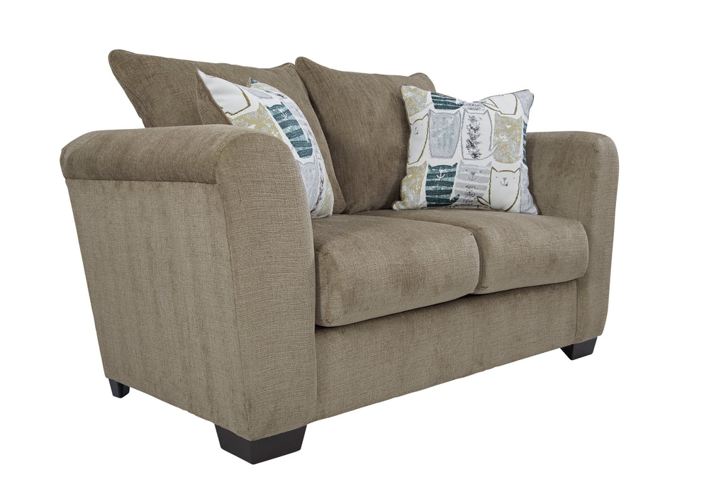 Soft Green Chenille Loveseat Q45395