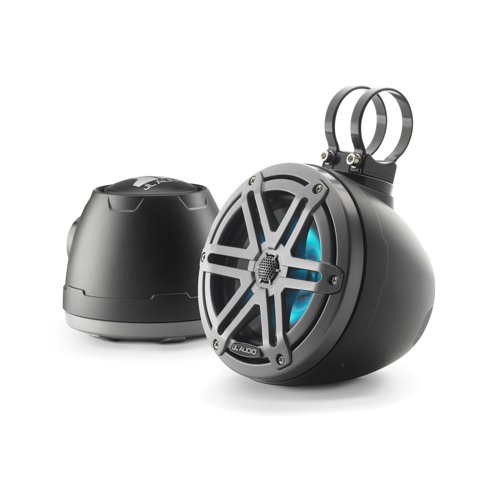 Marine Enclosed Coaxial Speaker System with RGB LED Lighting (Pair) K56745