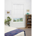 White Cordless Faux Wood Blind A450