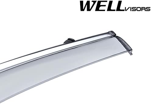 Chrome Trim Window Visors Rain Guards Z114460