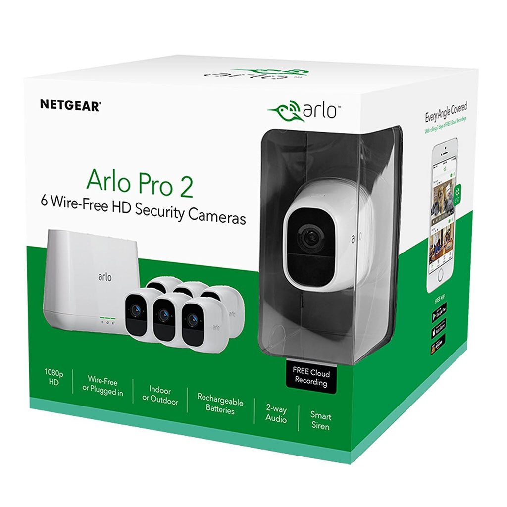 Wireless Home Security Camera System 6 Camera Kit E8895
