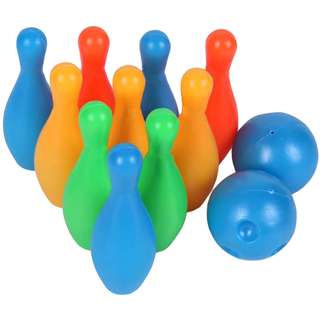 12Pcs Solid Color Bowling Toy Set F2480