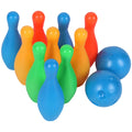 12Pcs Solid Color Bowling Toy Set F2480