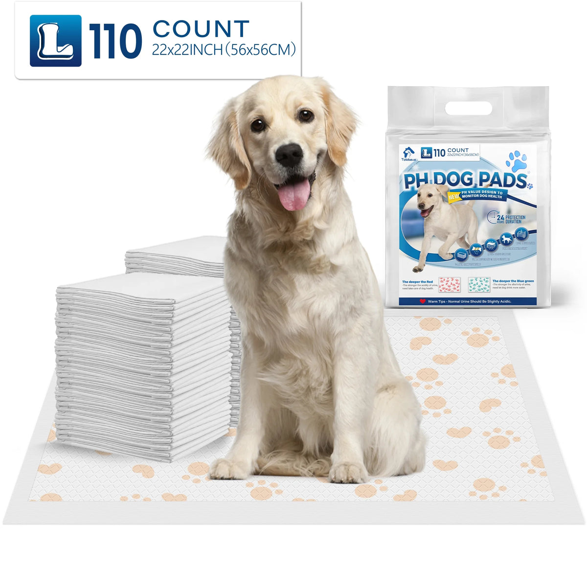 110 Count Disposable Dog Training Pads Y1571