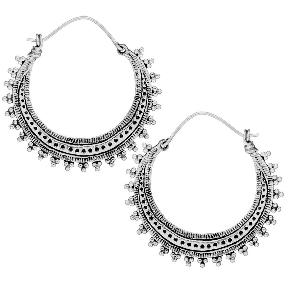 Sterling Silver Hoop Earrings R35718