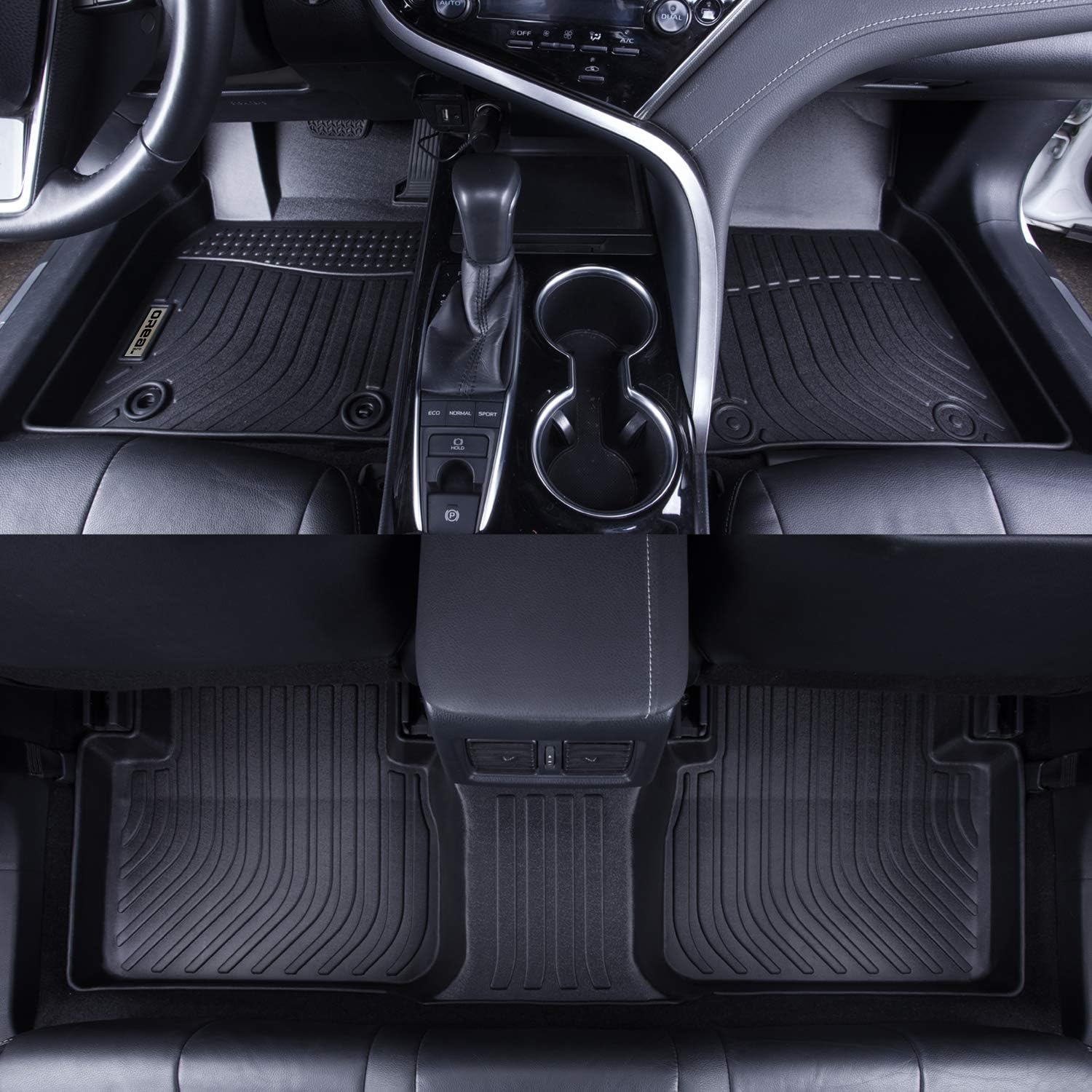 Black Floor Mats Liners for GV80 5 Seats 2021 2022 Heavy Duty All Weather Guard Front Rear Auto Carpet L128
