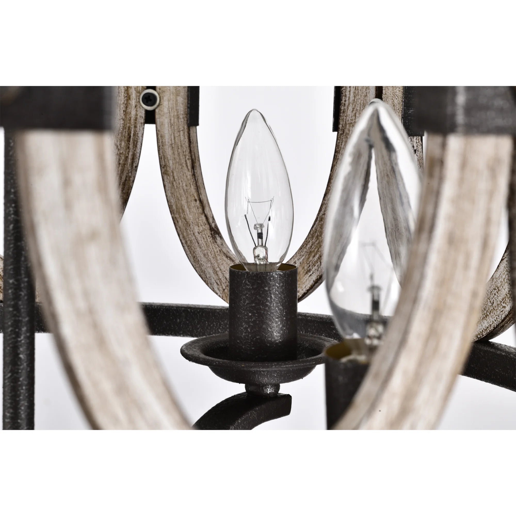 Faux Drift Wood 18inch Pendant Ceiling Lighted Chandelier A3148