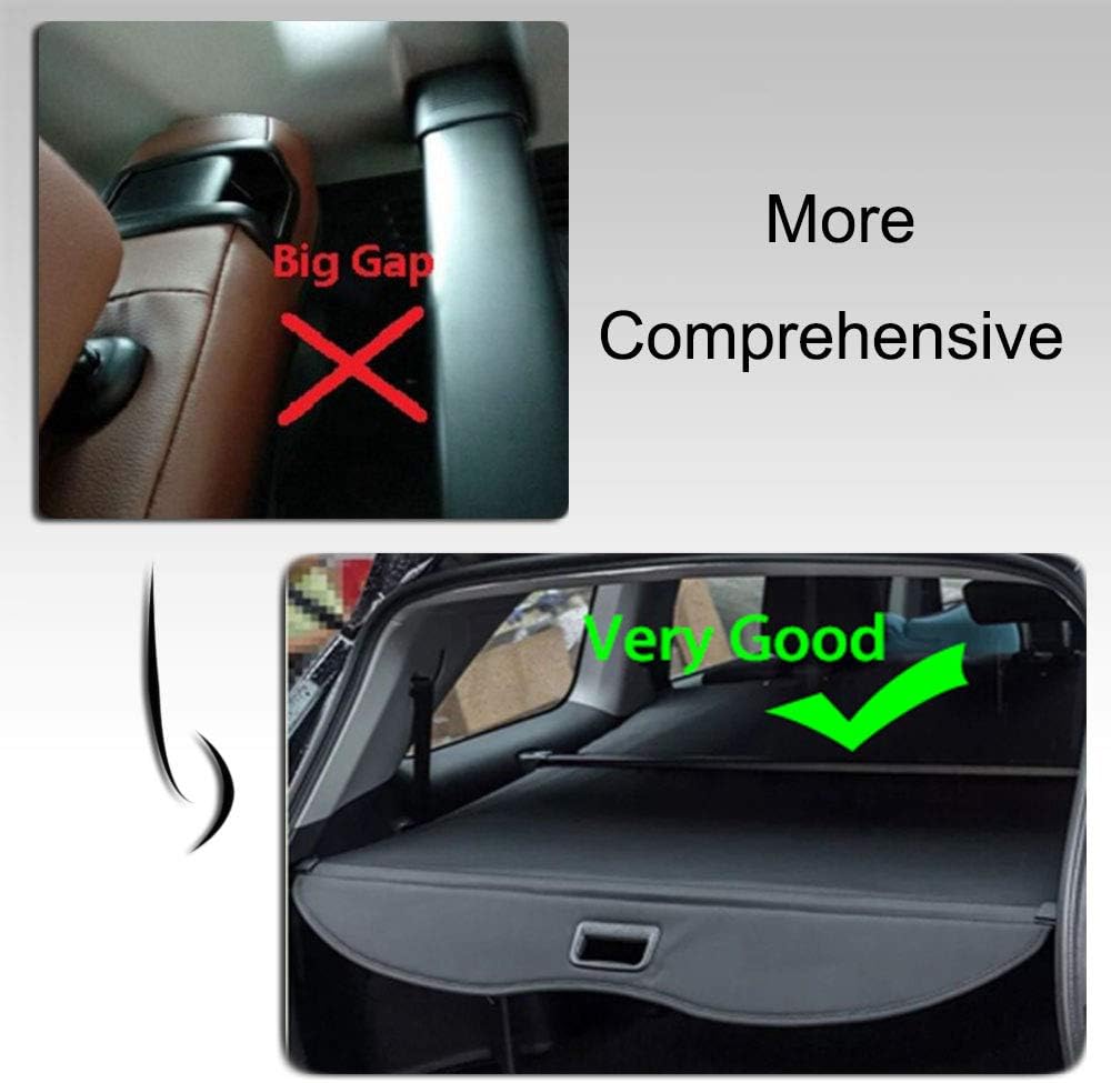 Retractable Cargo Cover Black Pack of 2 O28989