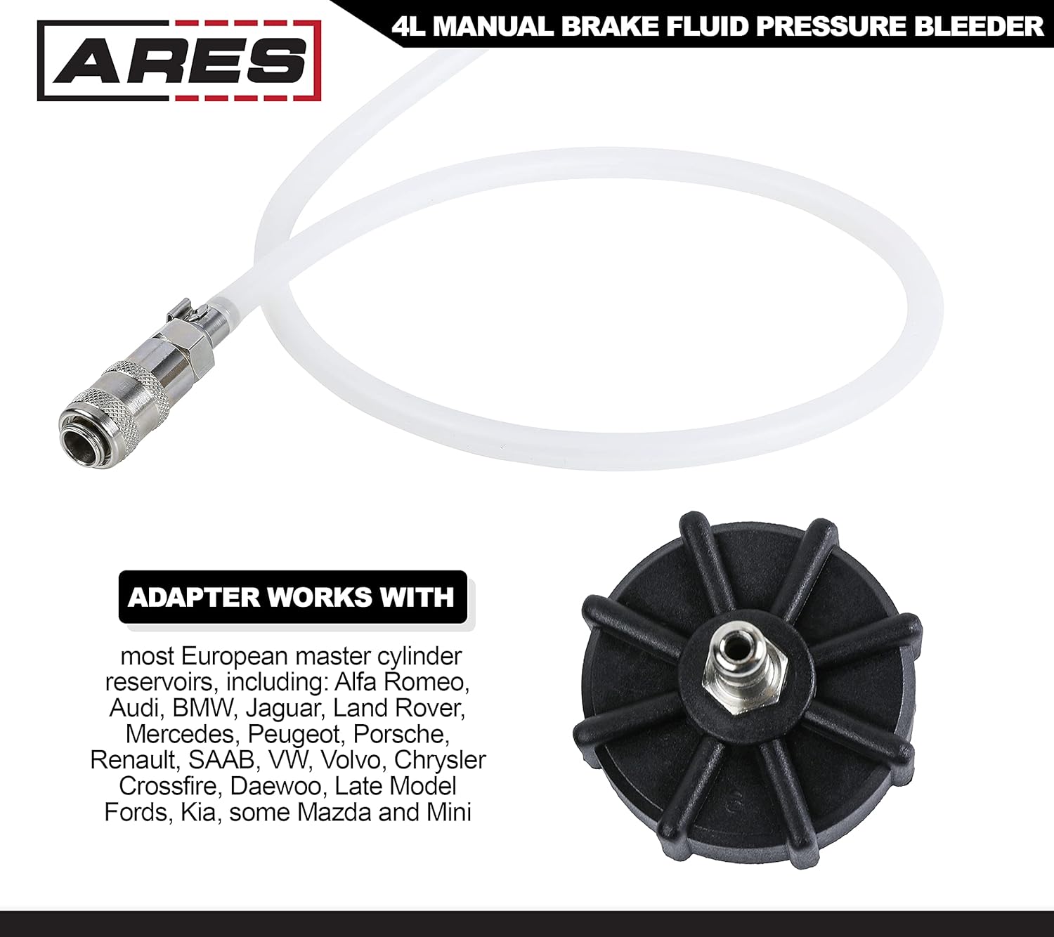 Manual Brake Fluid Pressure Bleeder, 4-Liter, Pack of 2 K630463