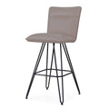 Taupe Swivel Bar Stool - Set of 2 Y75124