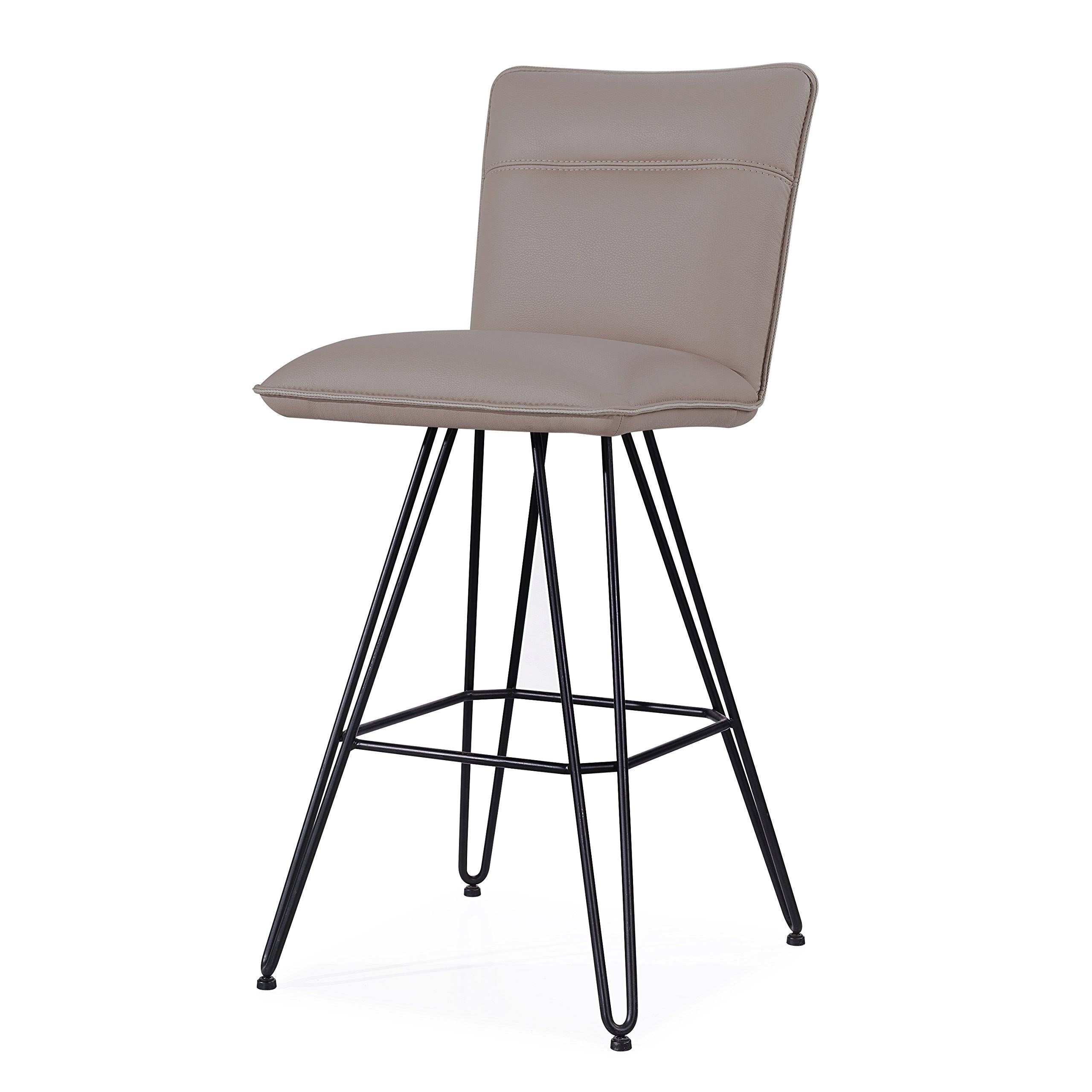 Taupe Swivel Bar Stool - Set of 2 Y75124
