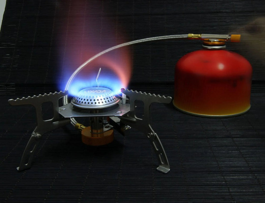 Camping Foldable Gas Set with Gas Conversion Head Adapter H2007