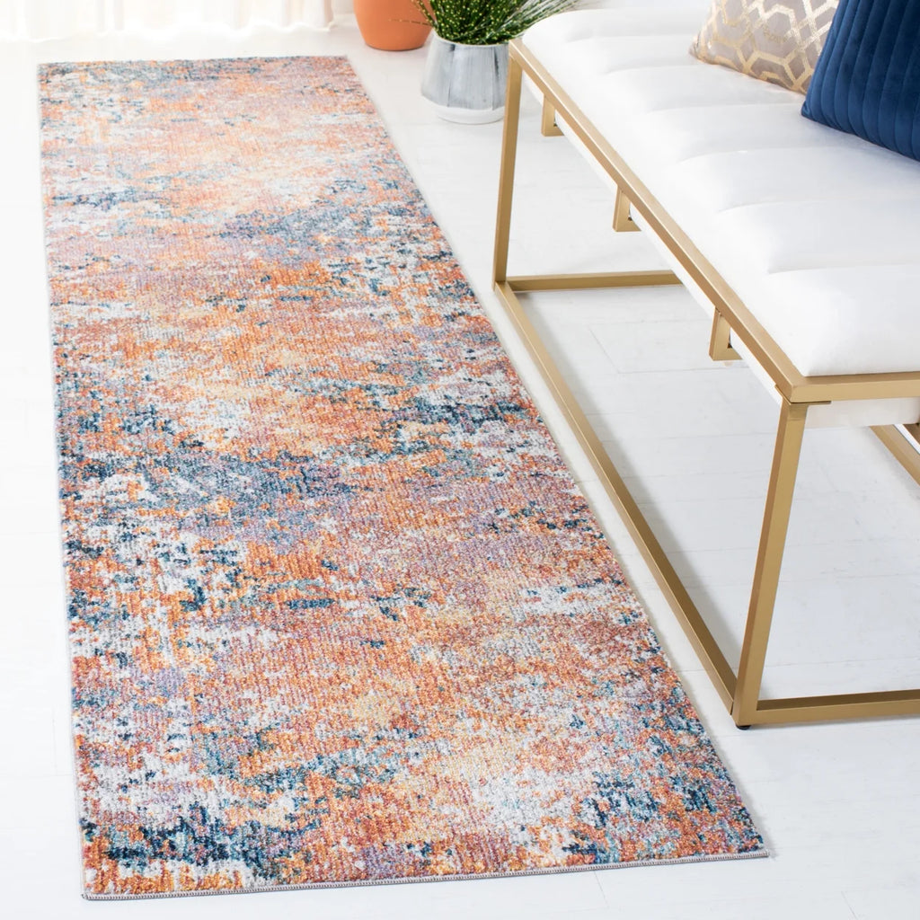 Gold / Blue Rug S897