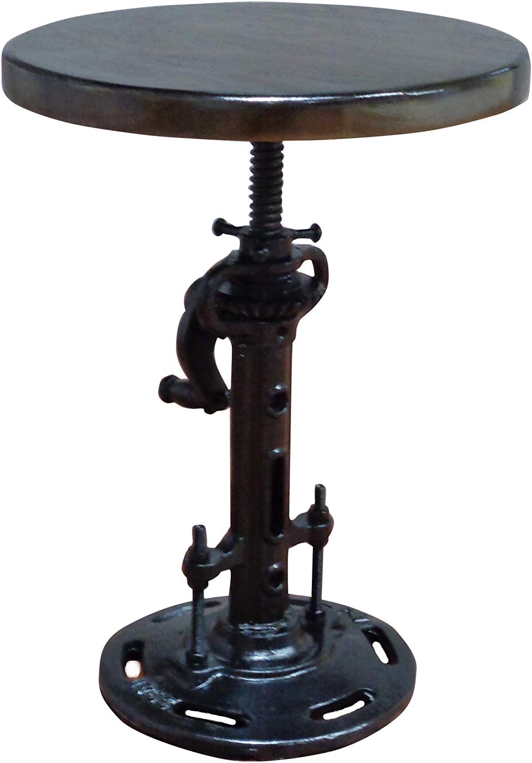 Cast Iron Mango Wood Stool O906