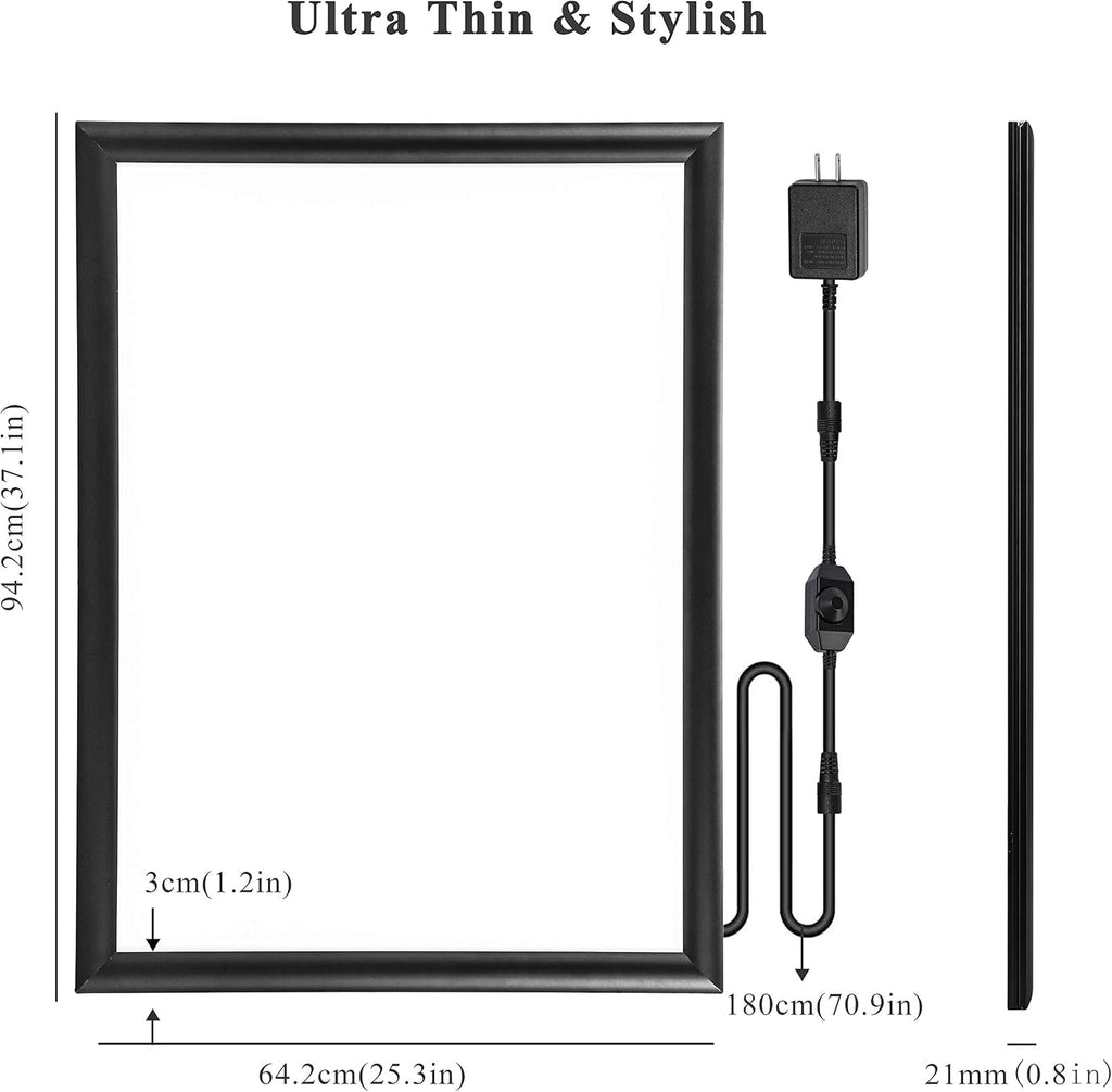 24"×36" Black Illuminated Backlit Movie Poster Frame F180988