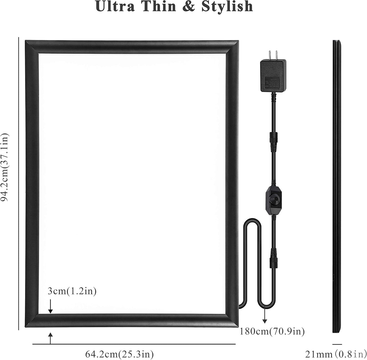 24"×36" Black Illuminated Backlit Movie Poster Frame F180988