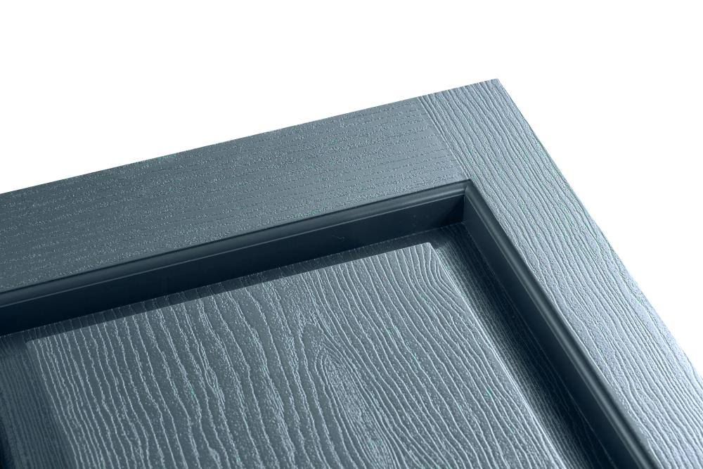 Indigo Blue Raised Panel Vinyl Exterior Shutters 2-Pack O2896