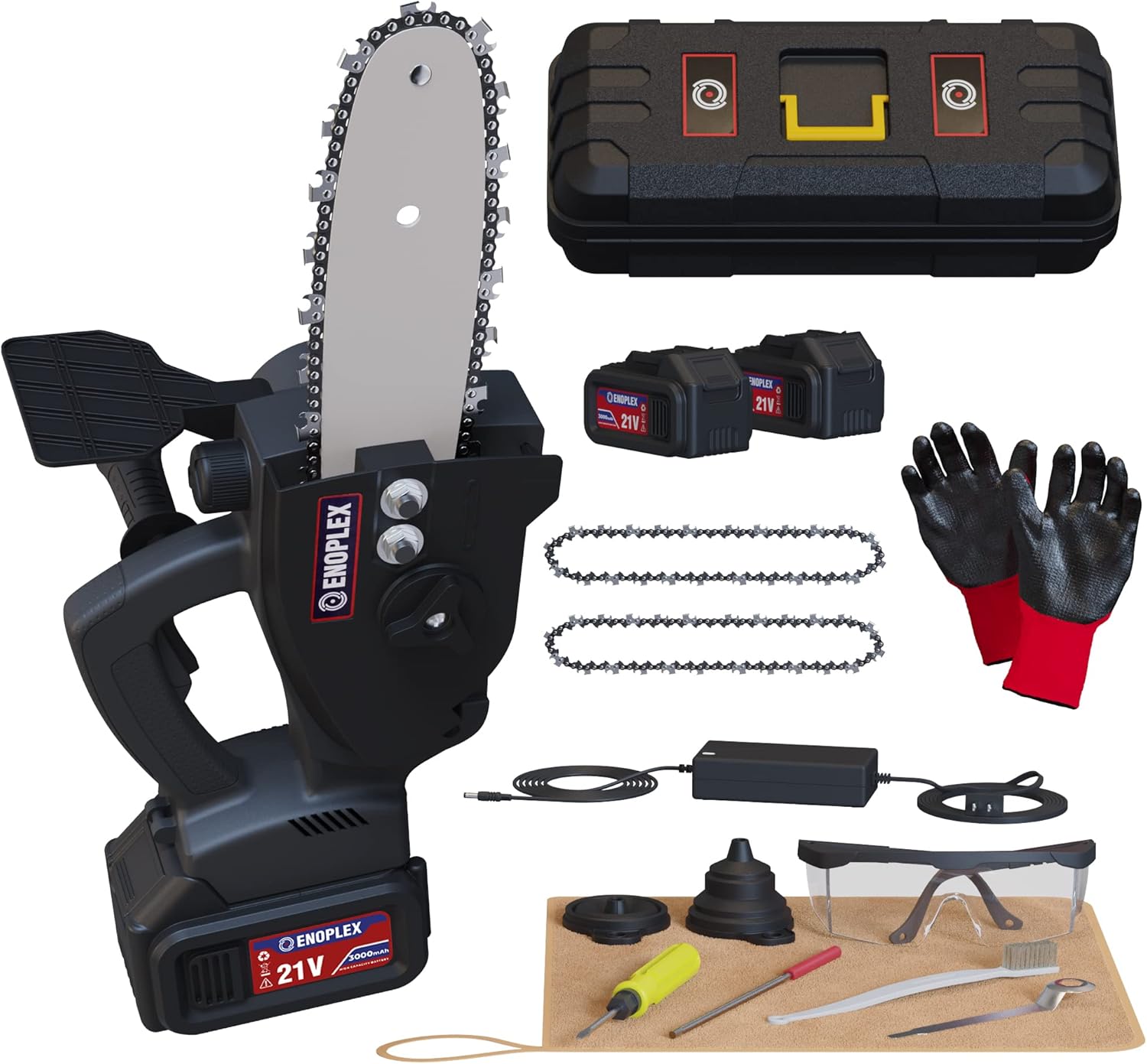 8-inch Cordless Electric Pruning Saw with 2X 3.0 Ah Batteries S7968