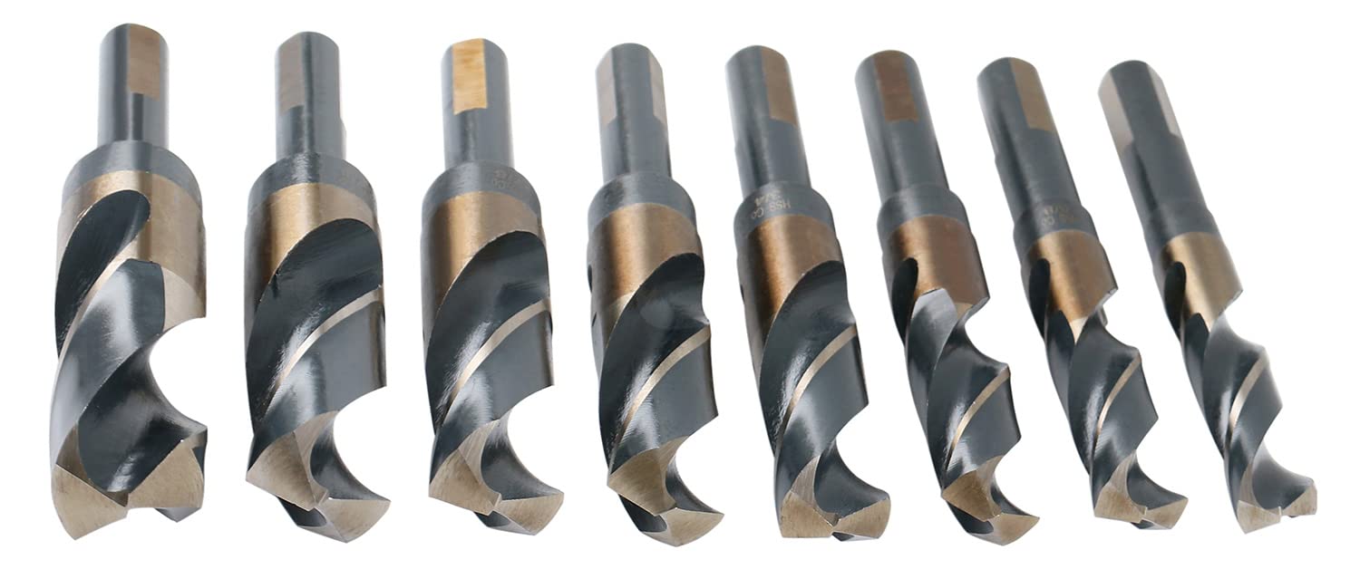 M35 Cobalt 1/2" Shank Drill Set of 8 Pieces S686