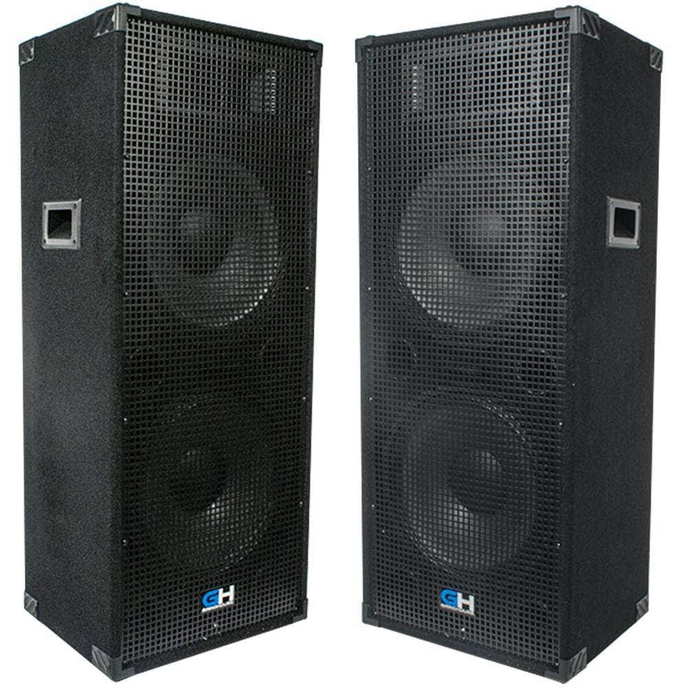 Passive Dual 15 inch 2-Way Pa/dj Loudspeaker Cabinet, 1450 Watt Each B51617