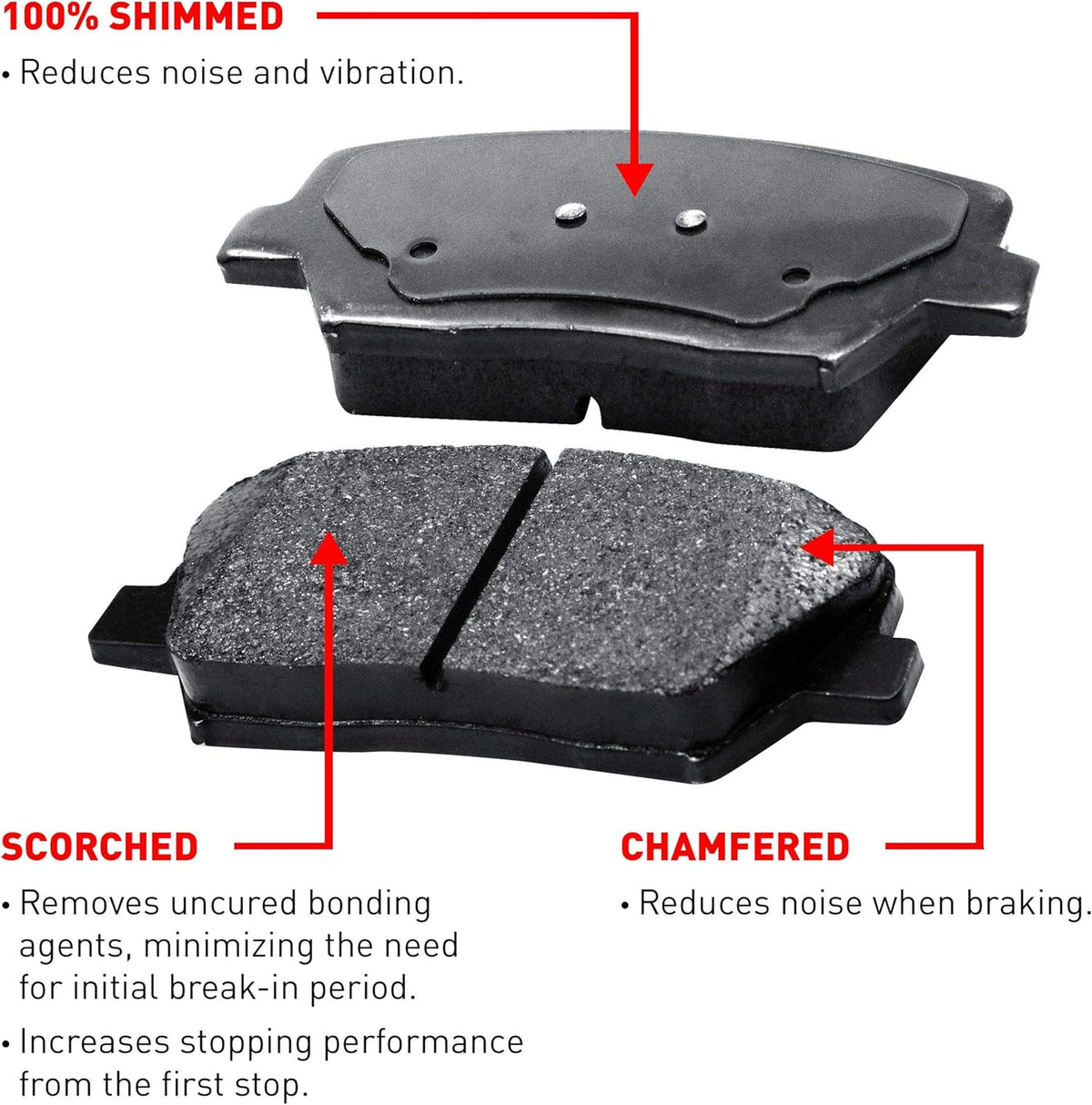 Rear Drilled and Slotted Brake Rotors with Ceramic Brake Pads and Hardware Kit T58702
