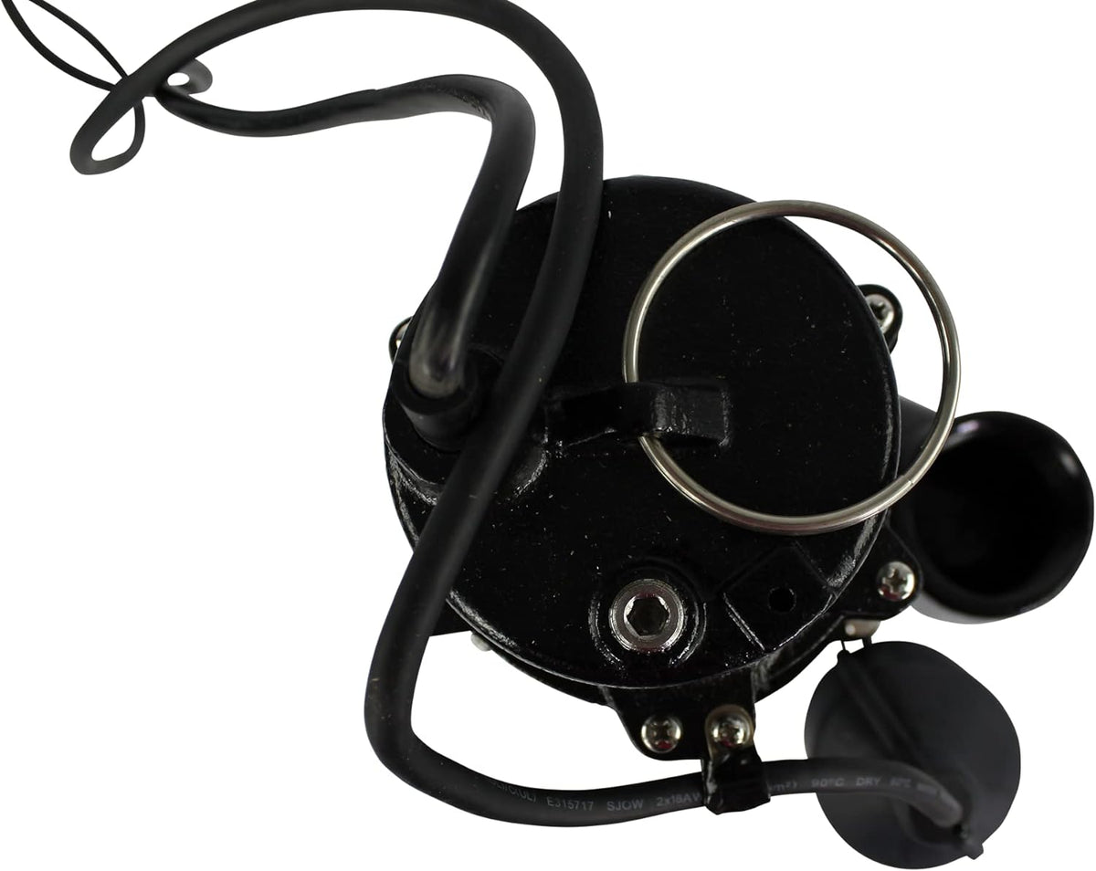Cast Iron Sewage Pump with Piggy Back Tether Float Switch C10733
