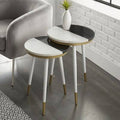 Marble Top 3 Legs Nesting Tables F134376