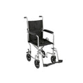 Lightweight Transport Wheelchair, 19x22 Seat, Silver P4906