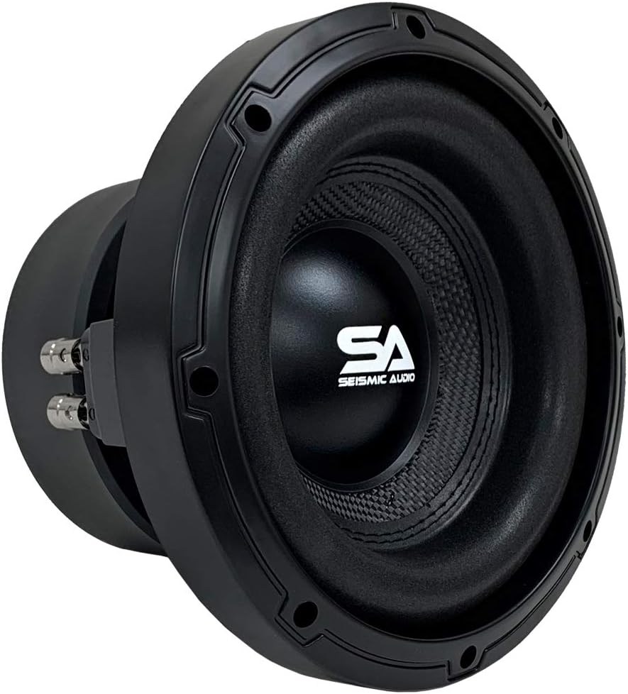 Pair of 8 Inch 1000 Watt Dual 4 Ohm Car Audio Subwoofer Package with Amplifier & Cables S105121