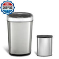 Stainless Steel Motion Sensor Trash Can Set O4073
