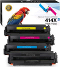 4-Pack High Yield Toner Cartridges for HP 414X 414A W2020X W2021X W2022X W2023X K7261