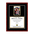Black 3/4 inch Diploma Frame with 5x7 Photo and Double Matting A357
