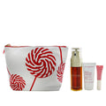 3pcs+1bag Double Serum 50ml Beauty Flash Balm 15ml Natural Lip Perfector 5ml E6274