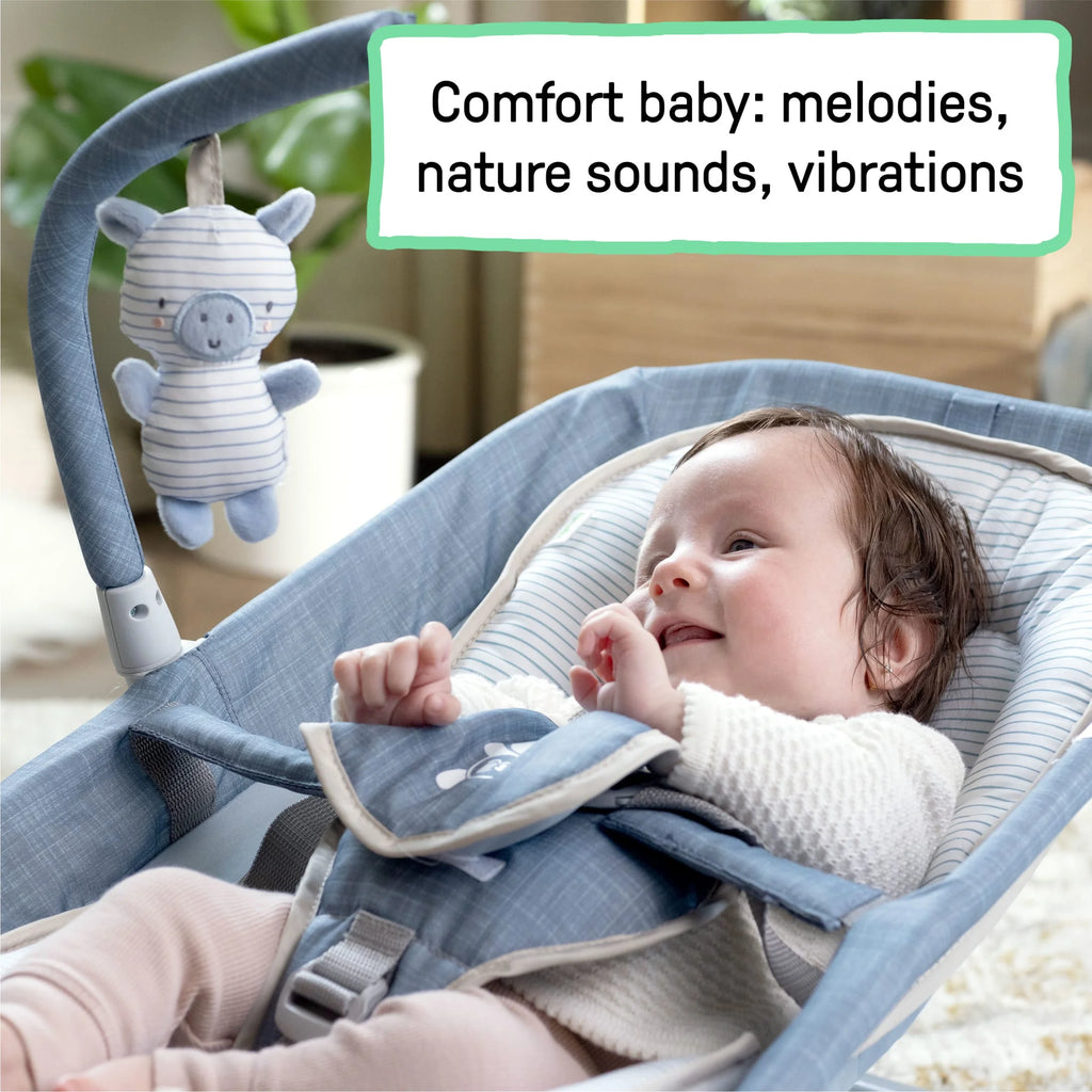 Blue Chambray Baby Massage Seat D989357