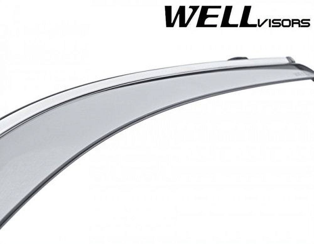 Chrome Trim Side Window Visors Deflectors for Volkswagen Atlas E58260