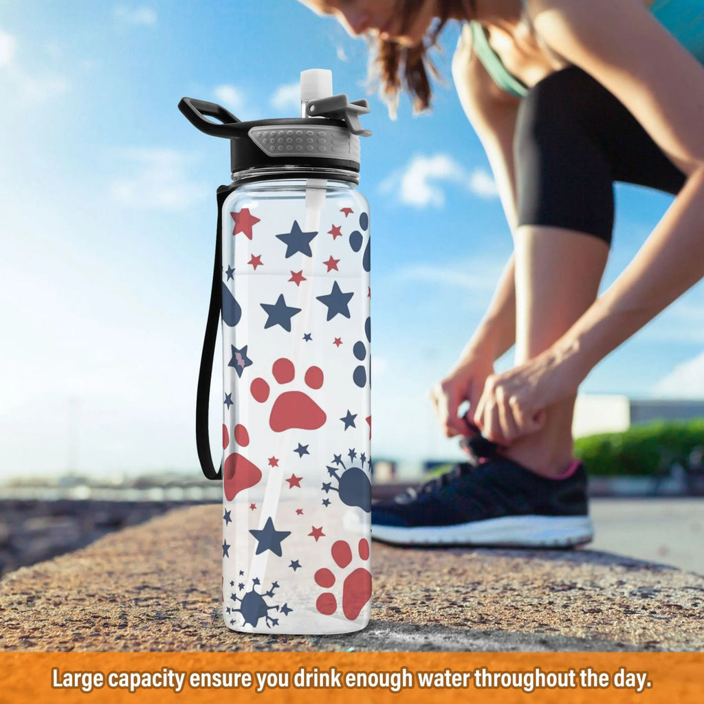 32oz Tritan Sports Water Bottle with Straw T542235