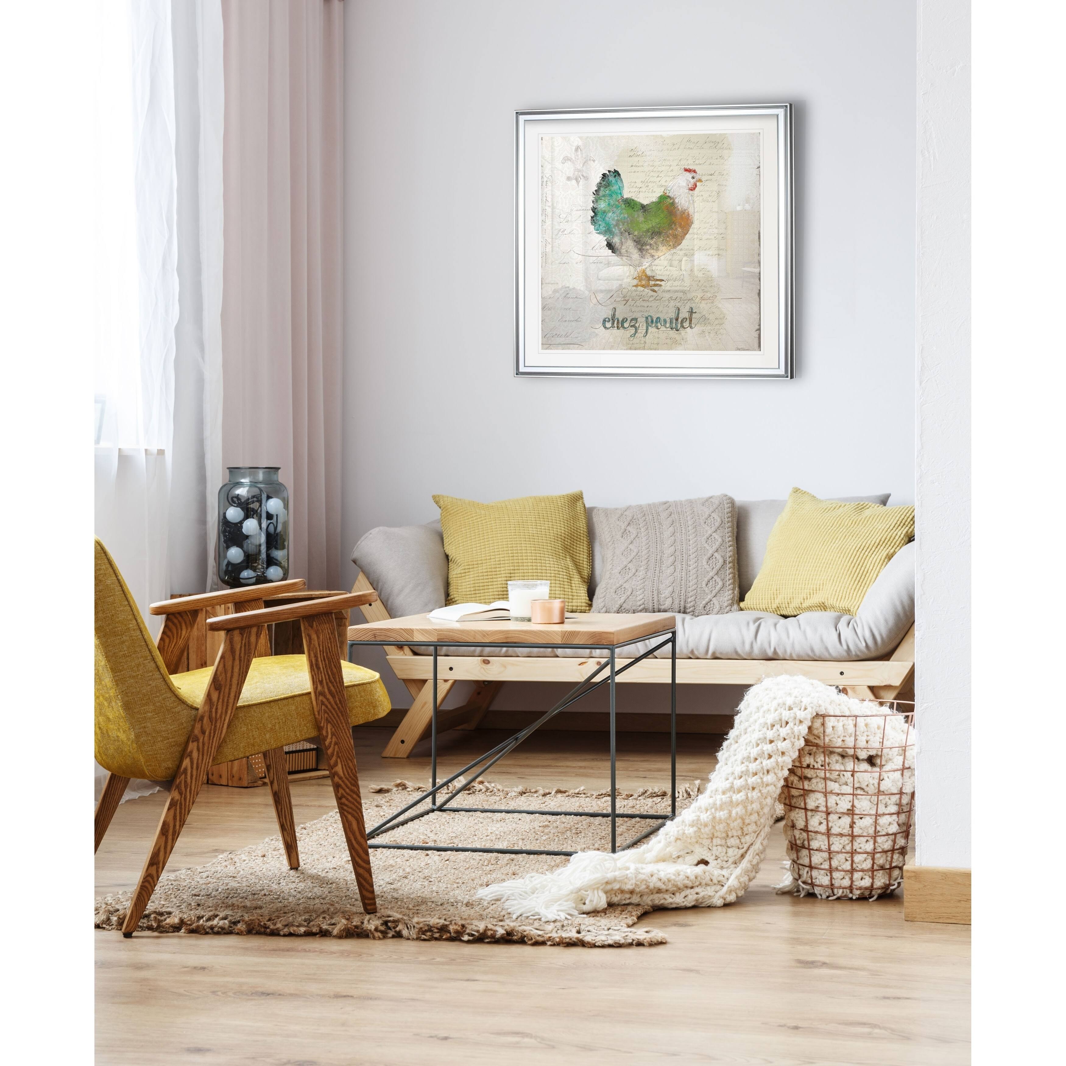 Teal Tree Framed Giclee Print 32 x 32 G873378