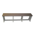 Taupe Plastic Patio Bench J990676