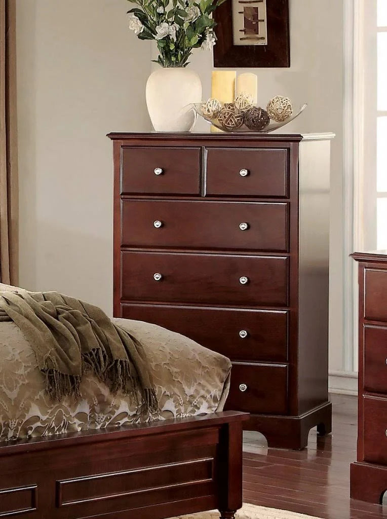 Cherry Twin Panel Bed E37300