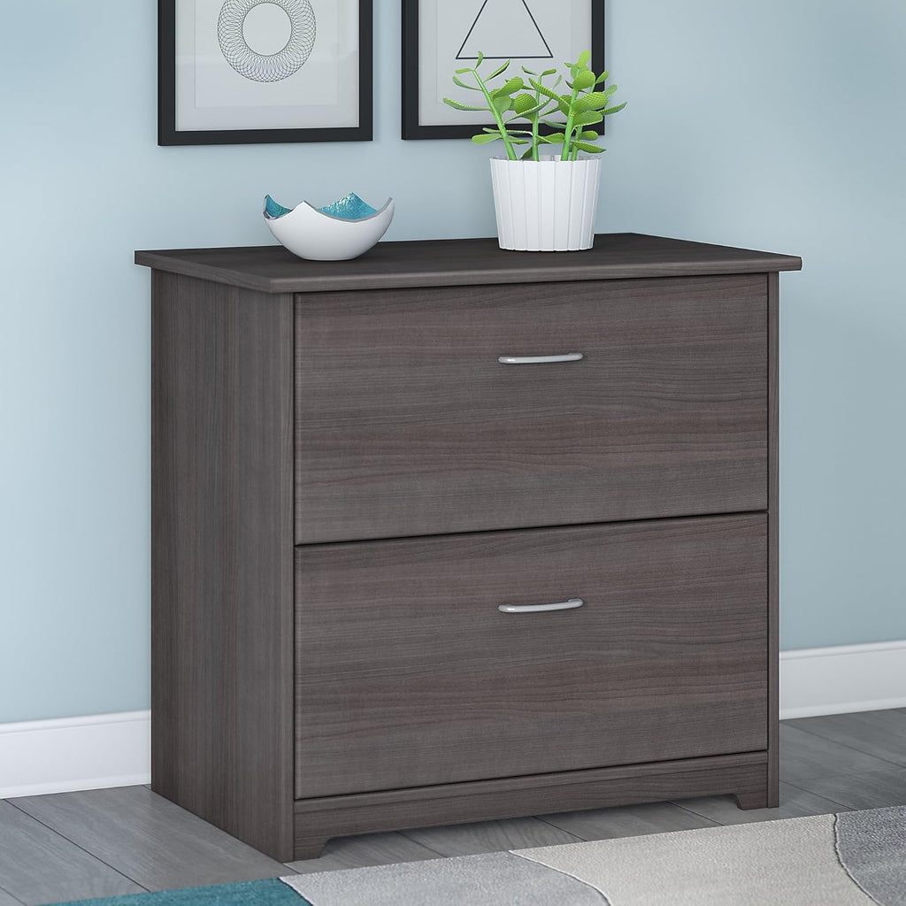 2 Drawer Lateral File Cabinet Heather Gray Z7777