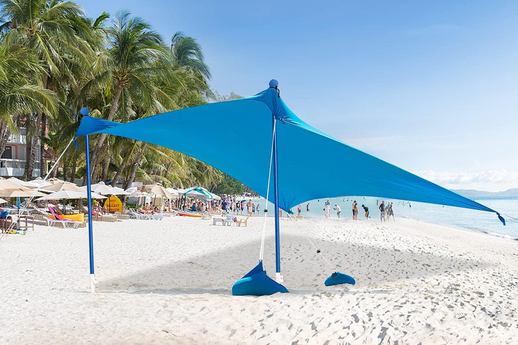 7x7 FT Kelly Green Beach Sun Shelter F8529